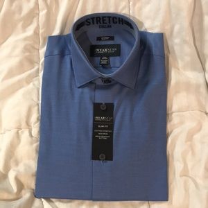 Blue Dress Shirt Slim Fit 15 1/2 - 32/33